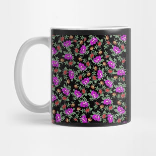 Rosehips and wild rose fruit - black Mug